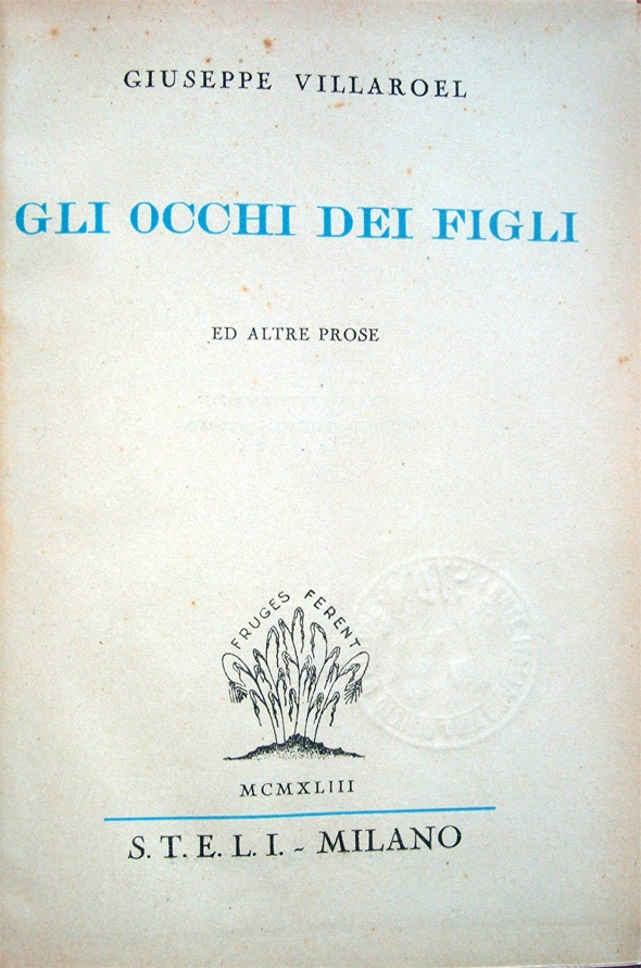 Gli occhi dei figli ed altre prose