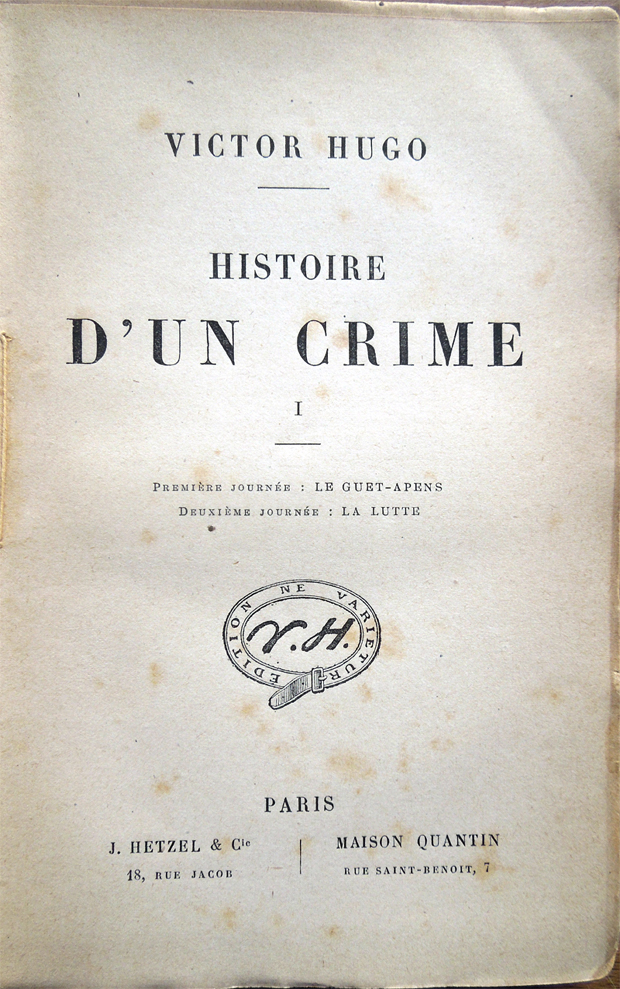 Histoire d'un crime