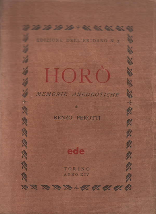 Horò. Memorie aneddotiche