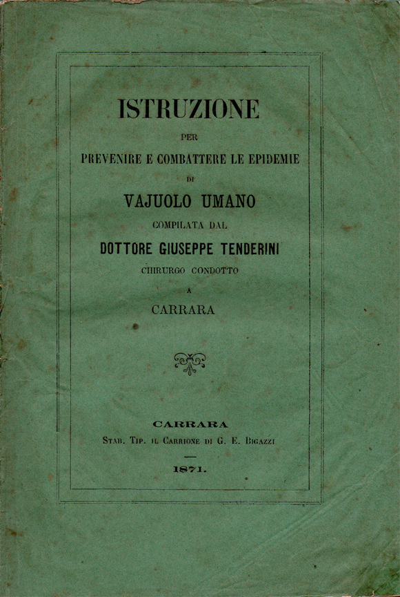 Istruzione per prevenire e combattere le epidemie di vajuolo umano …