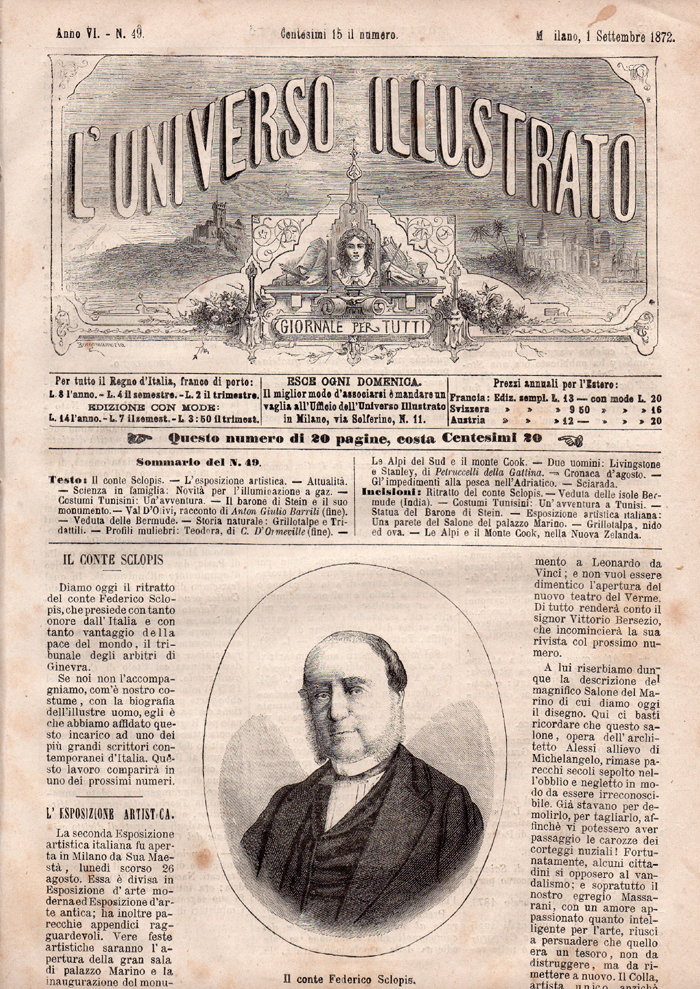 L'Universo Illustrato, giornale per tutti. Anno VI - N. 49, …