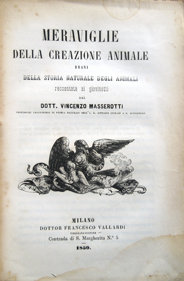 Meraviglie della creazione animale. Brani della storia naturale degli animali …