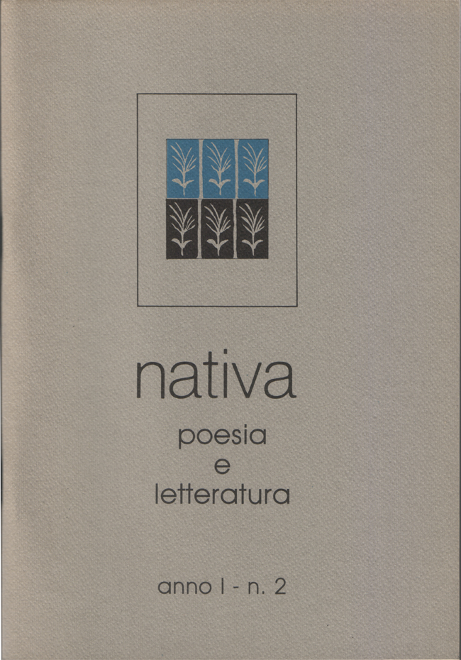 Nativa. Poesia e letteratura. Anno I - N. 2, giugno …