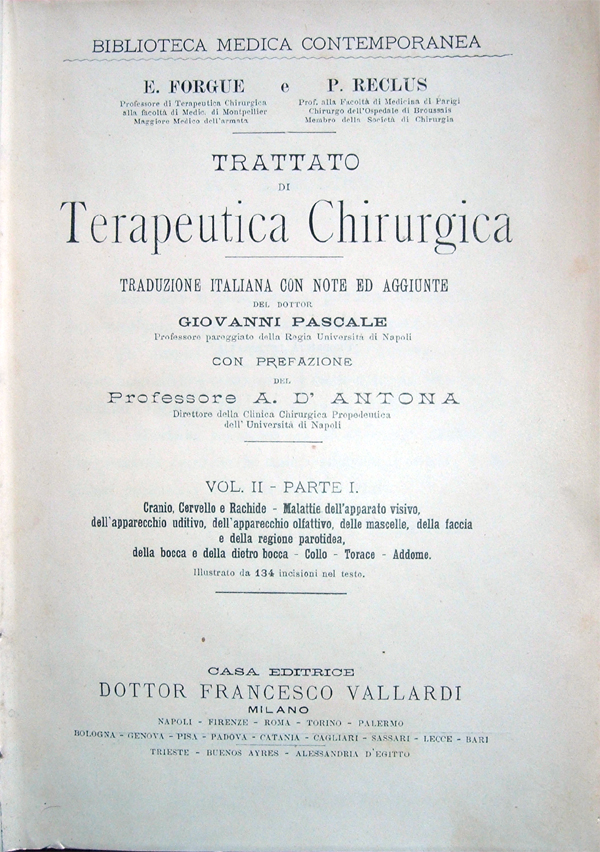 Trattato di terapeutica chirurgica. Traduzione italiana con note ed aggiunte …