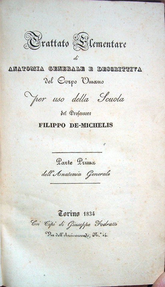 Trattato Elementare di Anatomia generale e descrittiva del corpo umano …