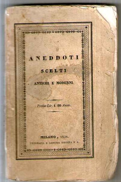 Aneddoti scelti antichi e moderni