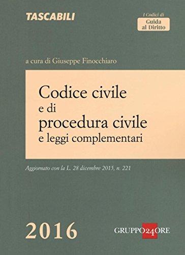 Codice civile e di procedura civile e leggi complementari - …