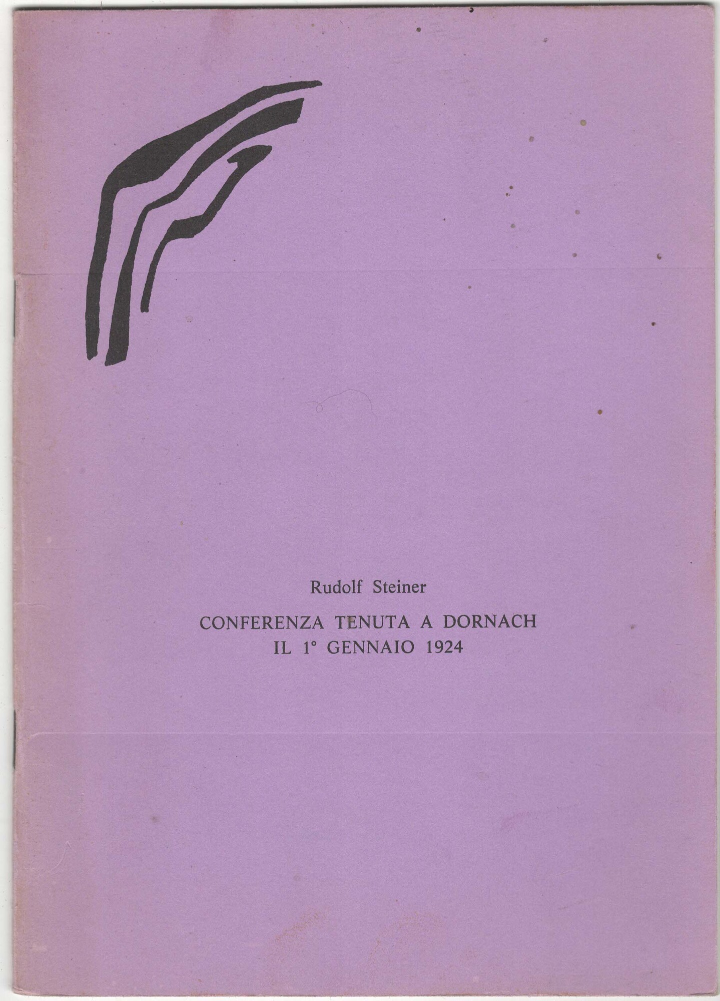 Conferenza tenuta a Dornach il 1^ gennaio 1924