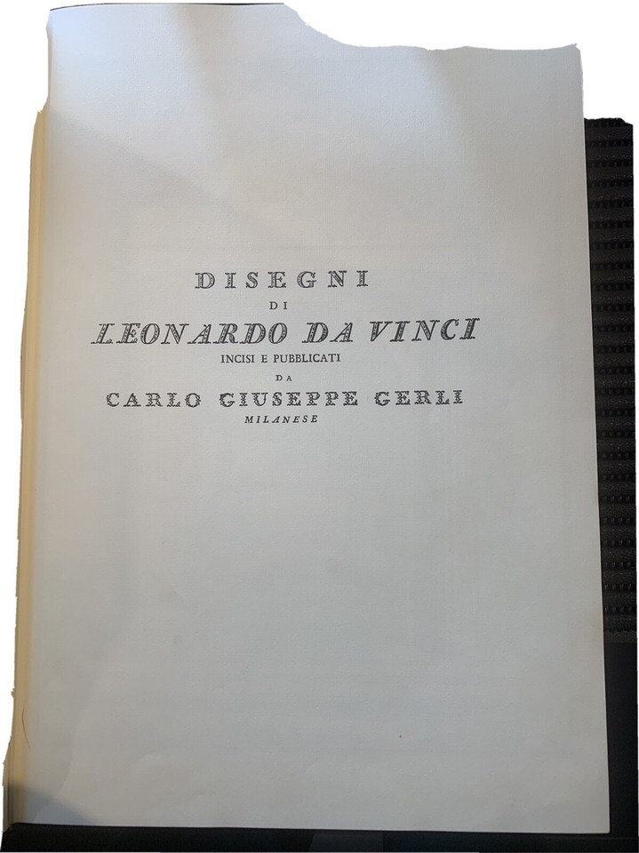 Disegni di Leonardo da Vinci incisi e pubblicati da Gerli
