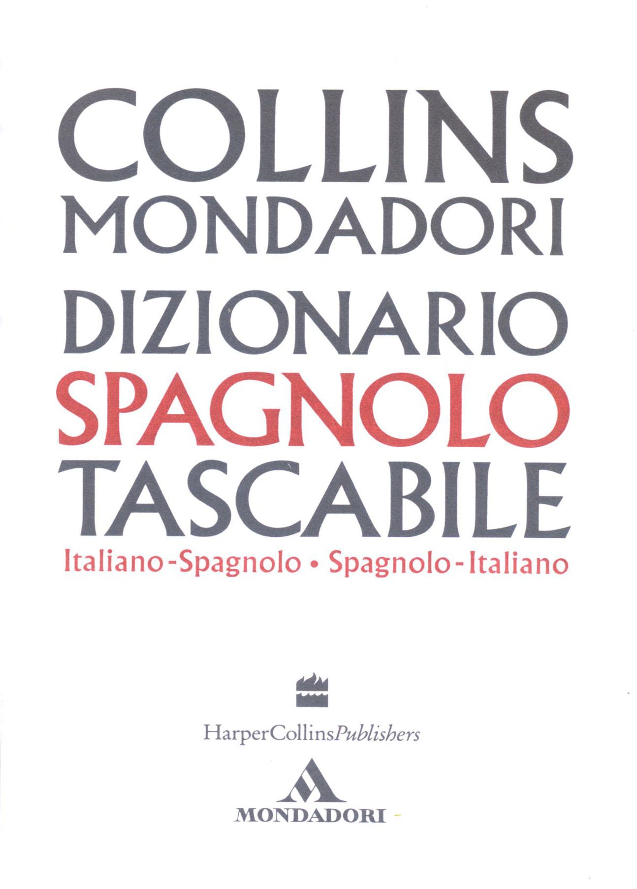 Dizionario spagnolo tascabile