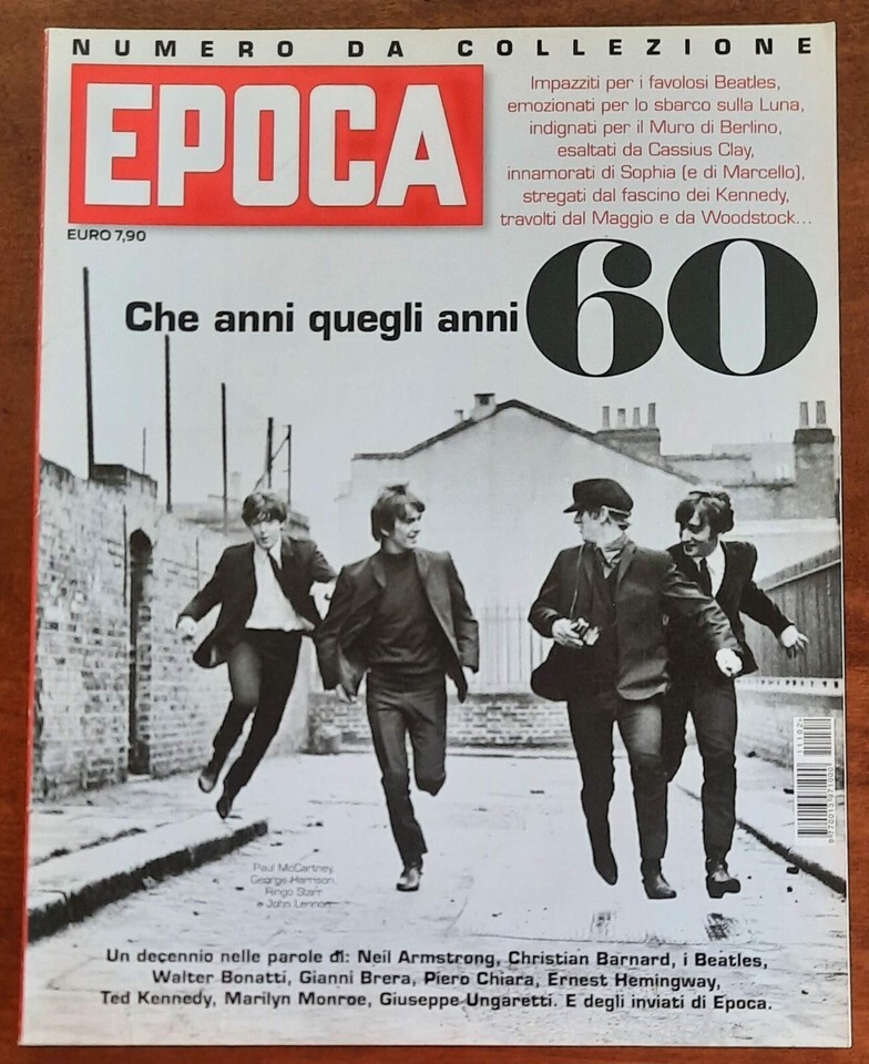 EPOCA CHE ANNI QUEGLI ANNI 60