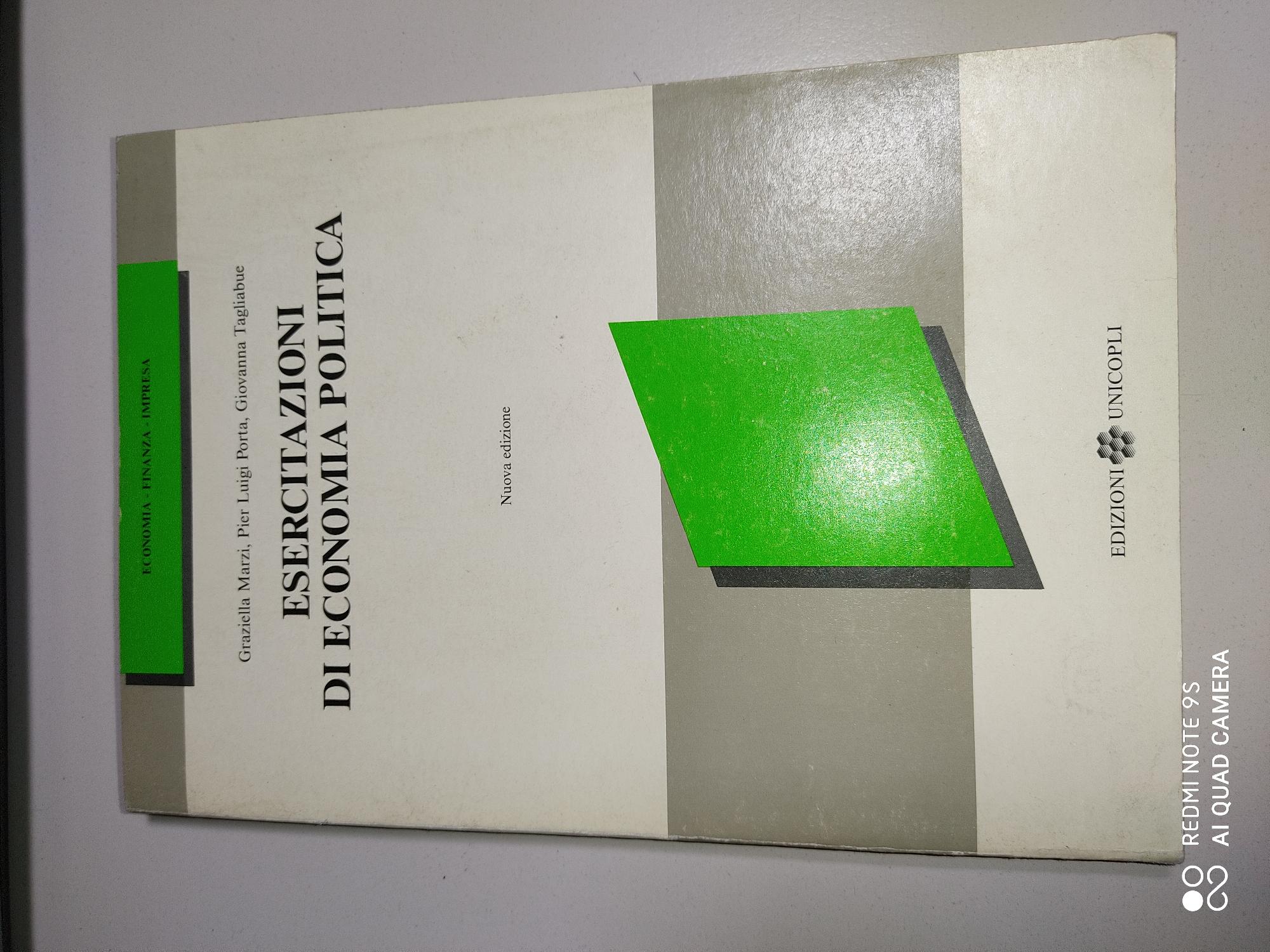 Esercitazioni di economia politica