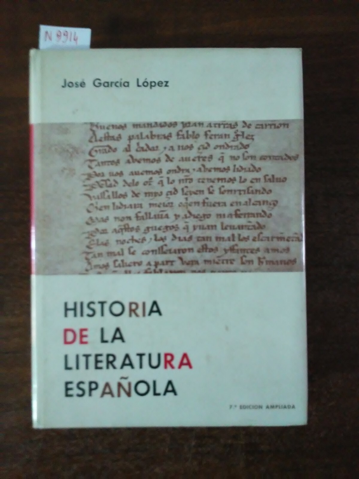Historia de la Literatura Espanola (Spanish Edition) by Jose Garcia …