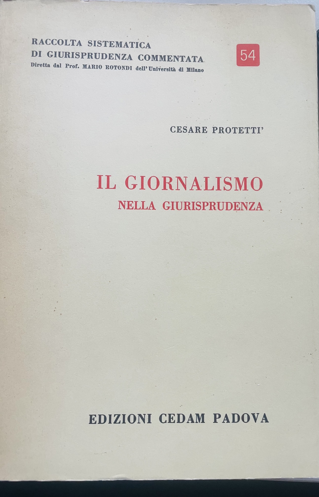 Il giornalismo nella giurisprudenza