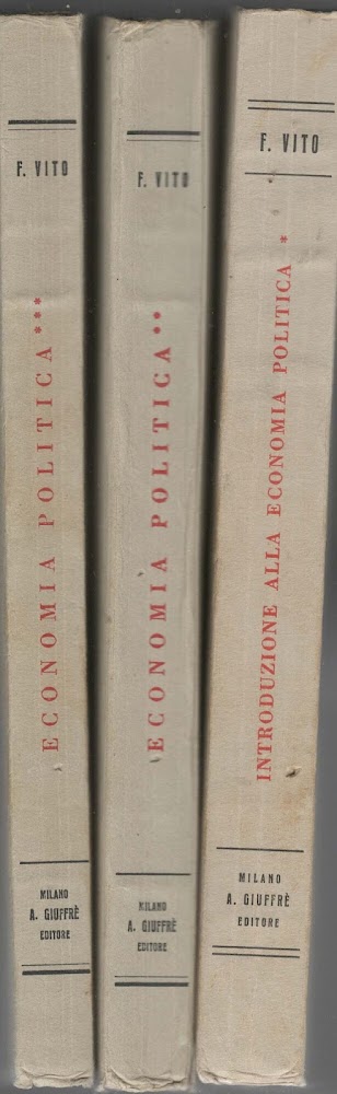 INTRODUZIONE ALLA ECONOMIA POLITICA VOL 1 ECONOMIA POLITICA VOL 2 …