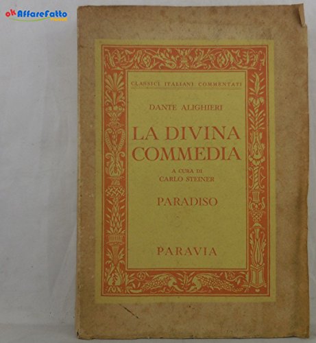 J 5724 LIBRO IL PARADISO DE LA DIVINA COMMEDIA DI …