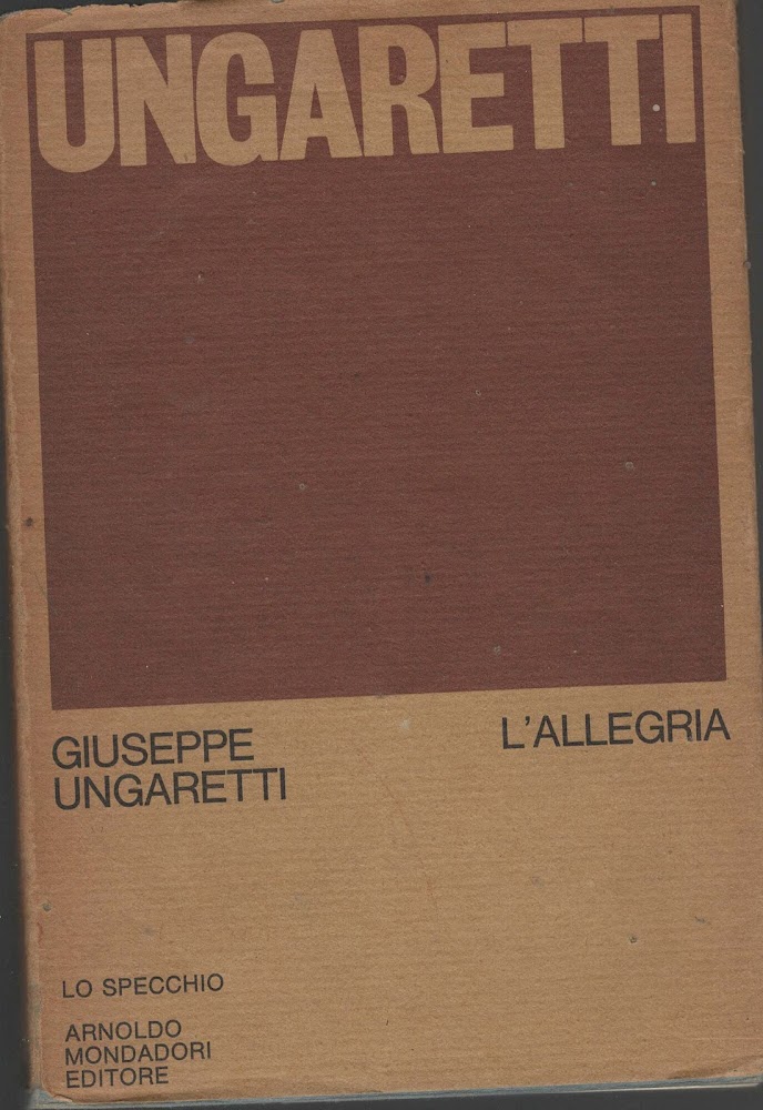 L'allegria (Mondadori) (Mondadori poesia)