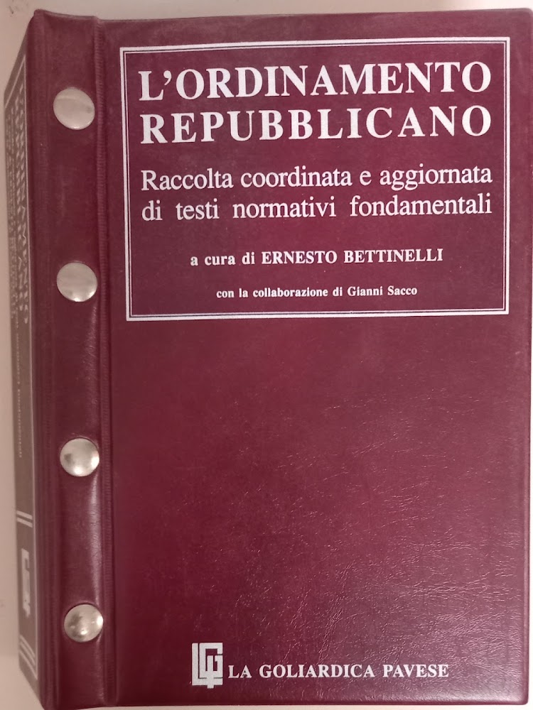 L"ORDINAMENTO REPUBBLICANO"