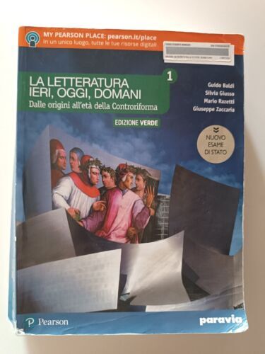 LA LETTERATURA IERI, OGGI, DOMANI 1 EDIZIONE
