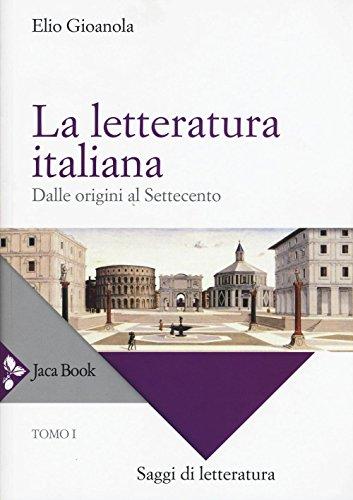 La letteratura italiana: 1