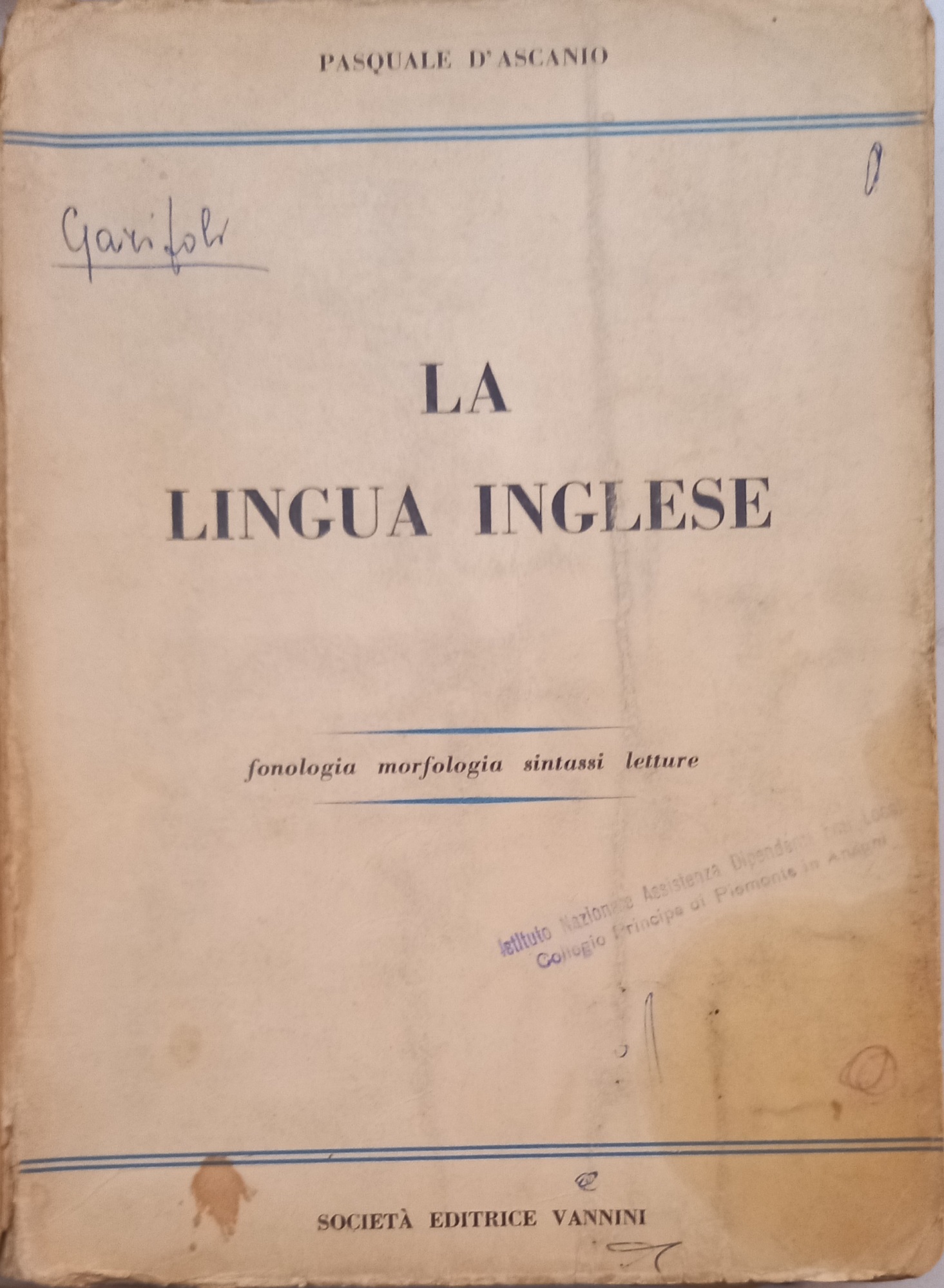 La lingua inglese