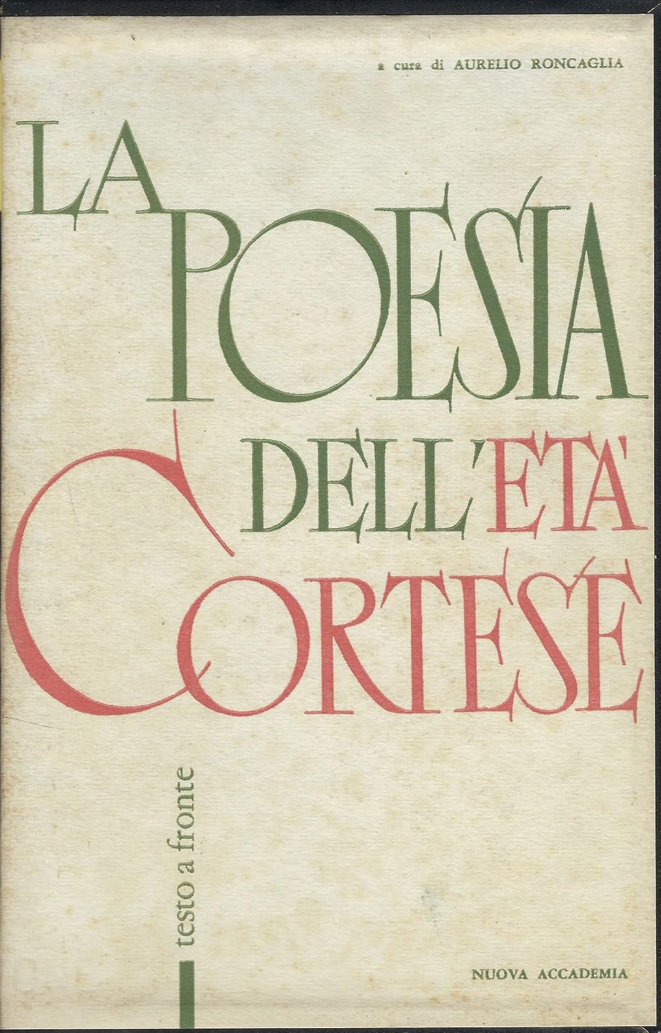 La poesia dell'età cortese