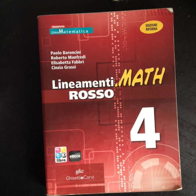 LINEAM.MATH ROSSO 4: Vol. 4