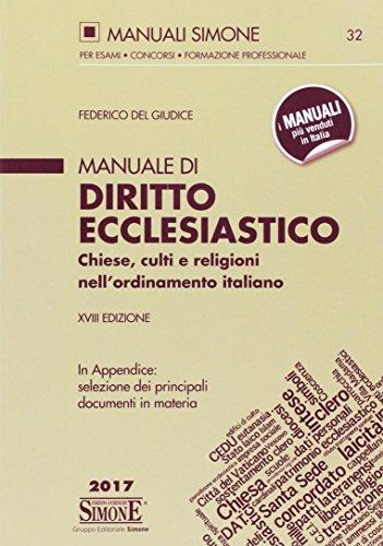 Manuale di diritto ecclesiastico. Chiese, culti e religioni nell'ordinamento italiano