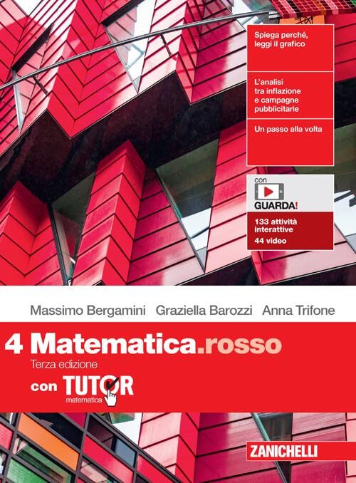 Matematica rosso 4 ed. mista +tutormatematica