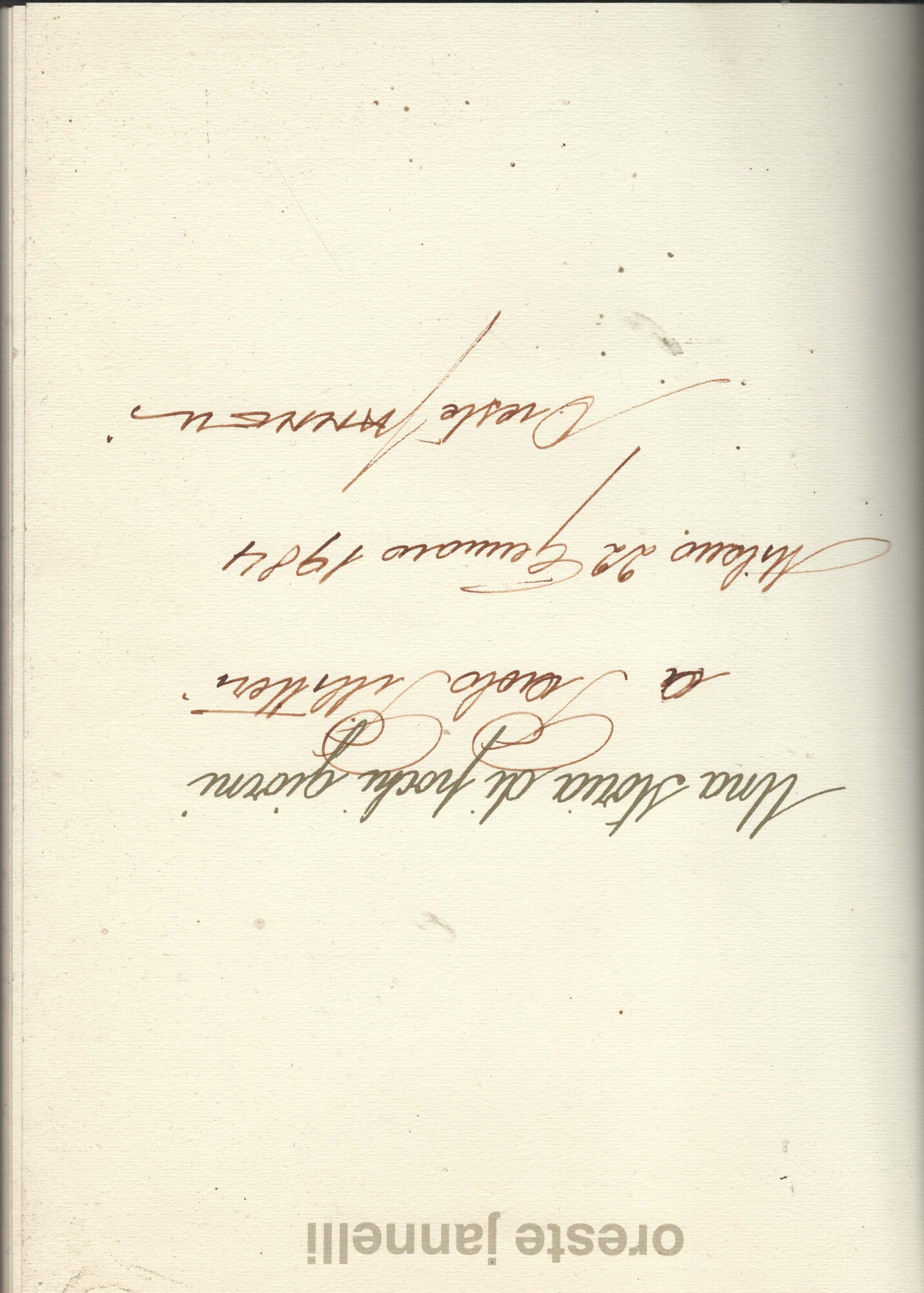 Ona storia de pocch dì.