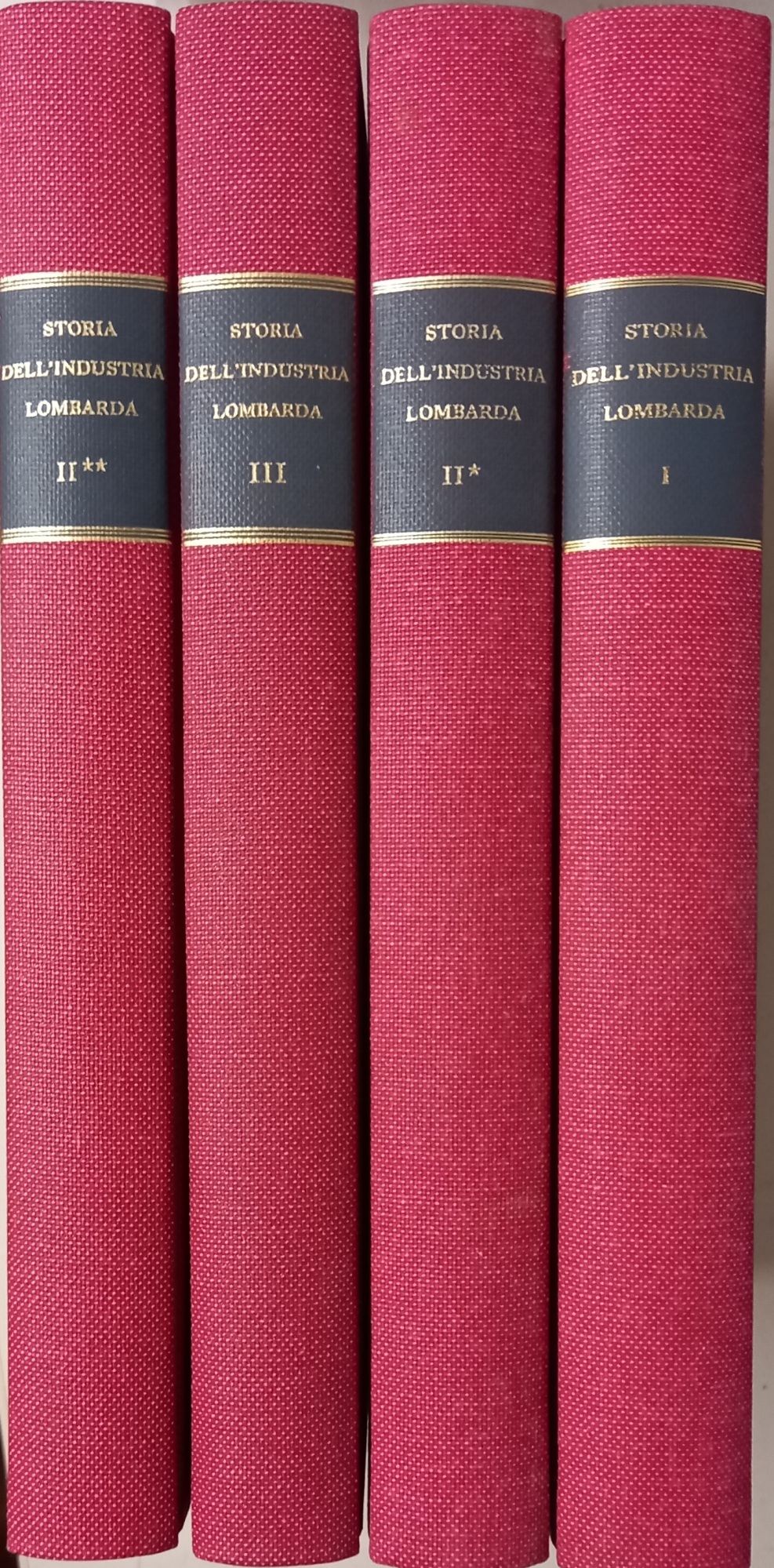 STORIA DELL'INDUSTRIA LOMBARDA (3 volumi in 4 tomi)