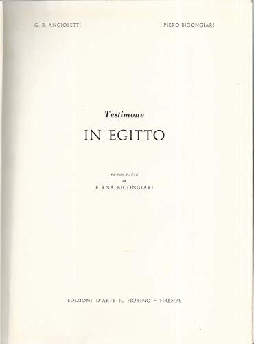 TESTIMONE IN EGITTO