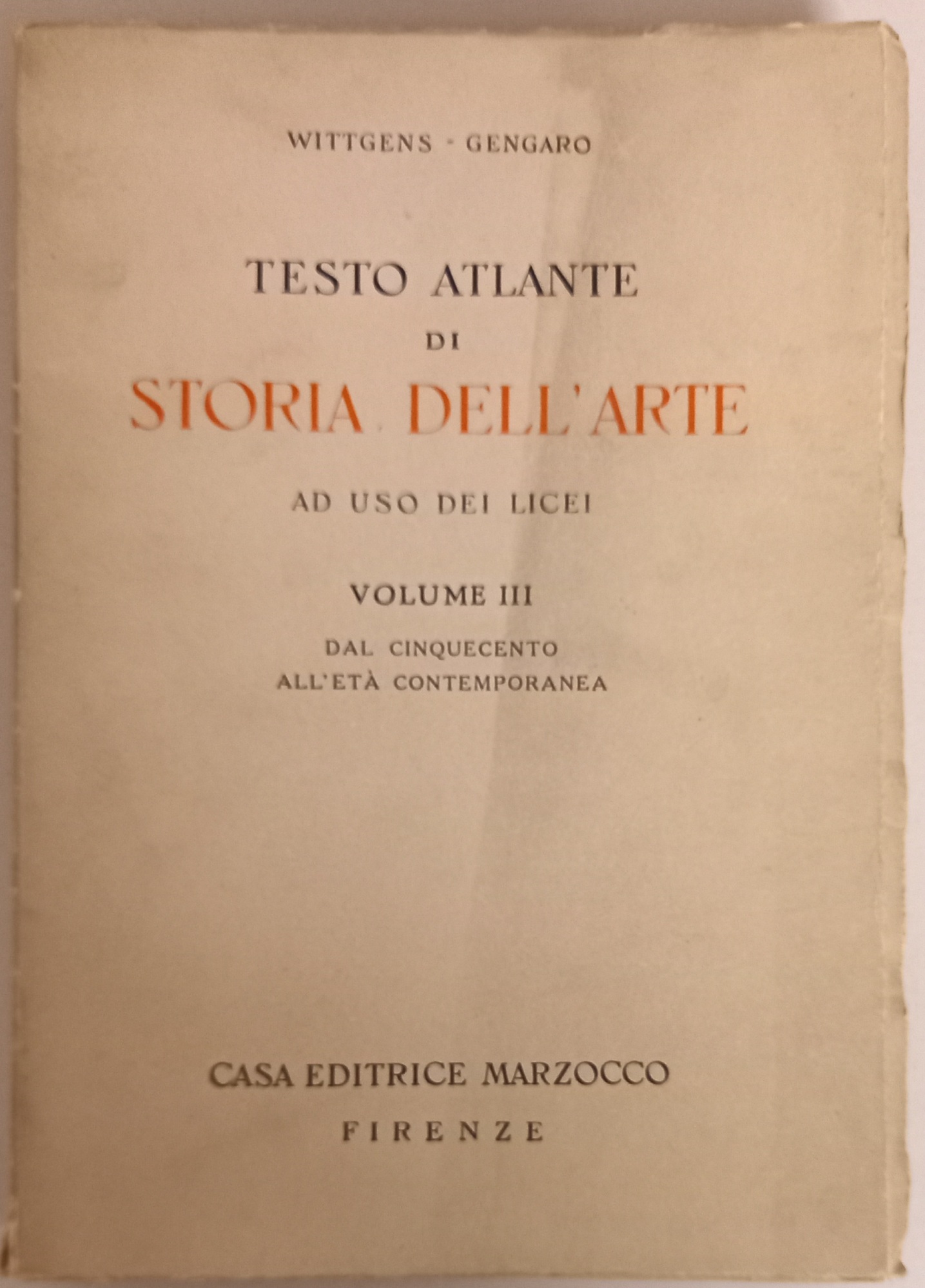 Testo Atlante di storia dell'arte ad uso dei licei VOLUME …