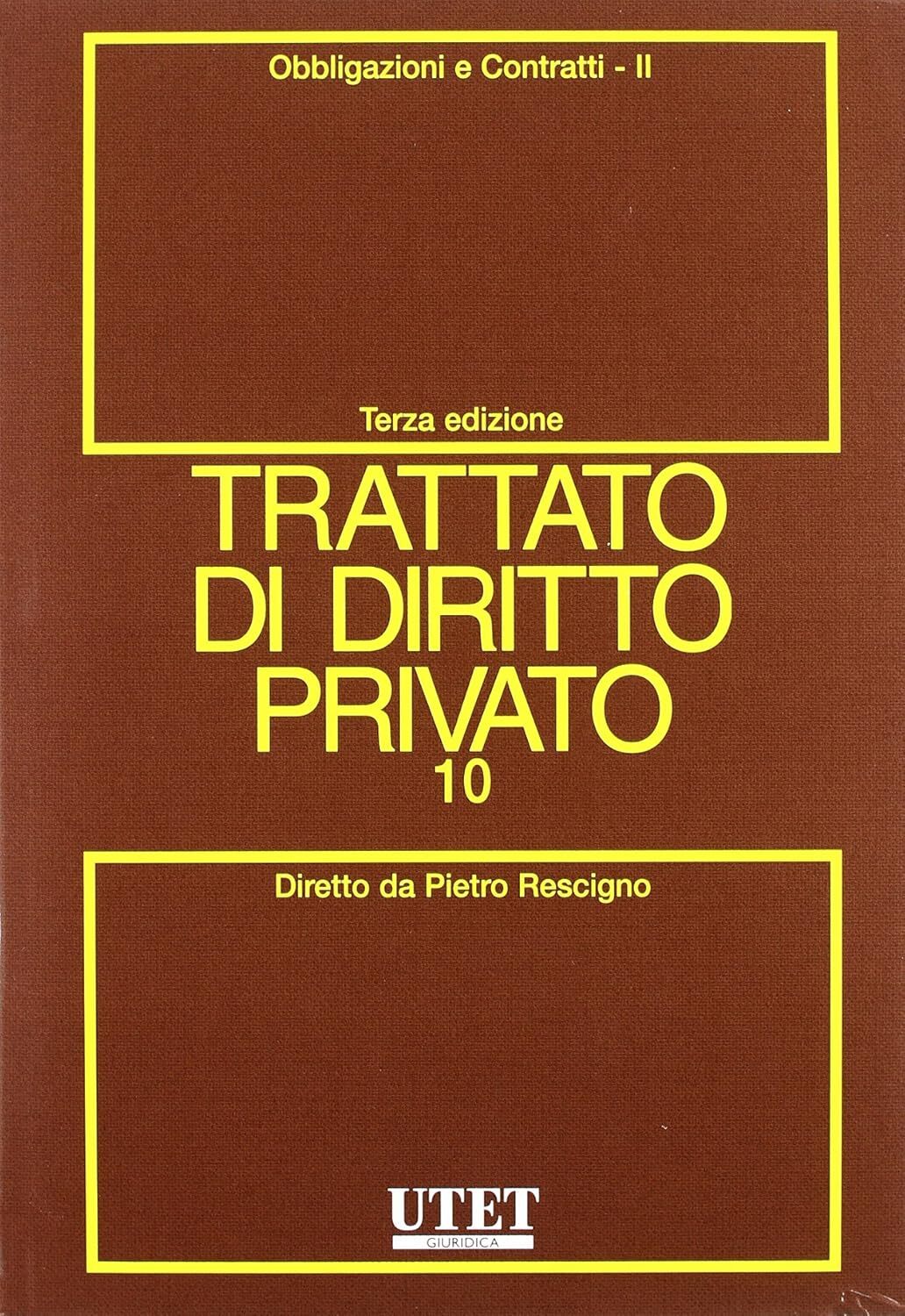 Trattato di diritto privato. Obbligazioni e contratti (Vol. 10/2