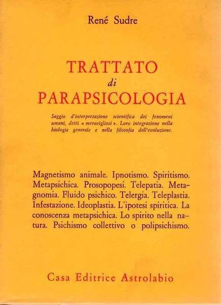 TRATTATO DI PARAPSICOLOGIA