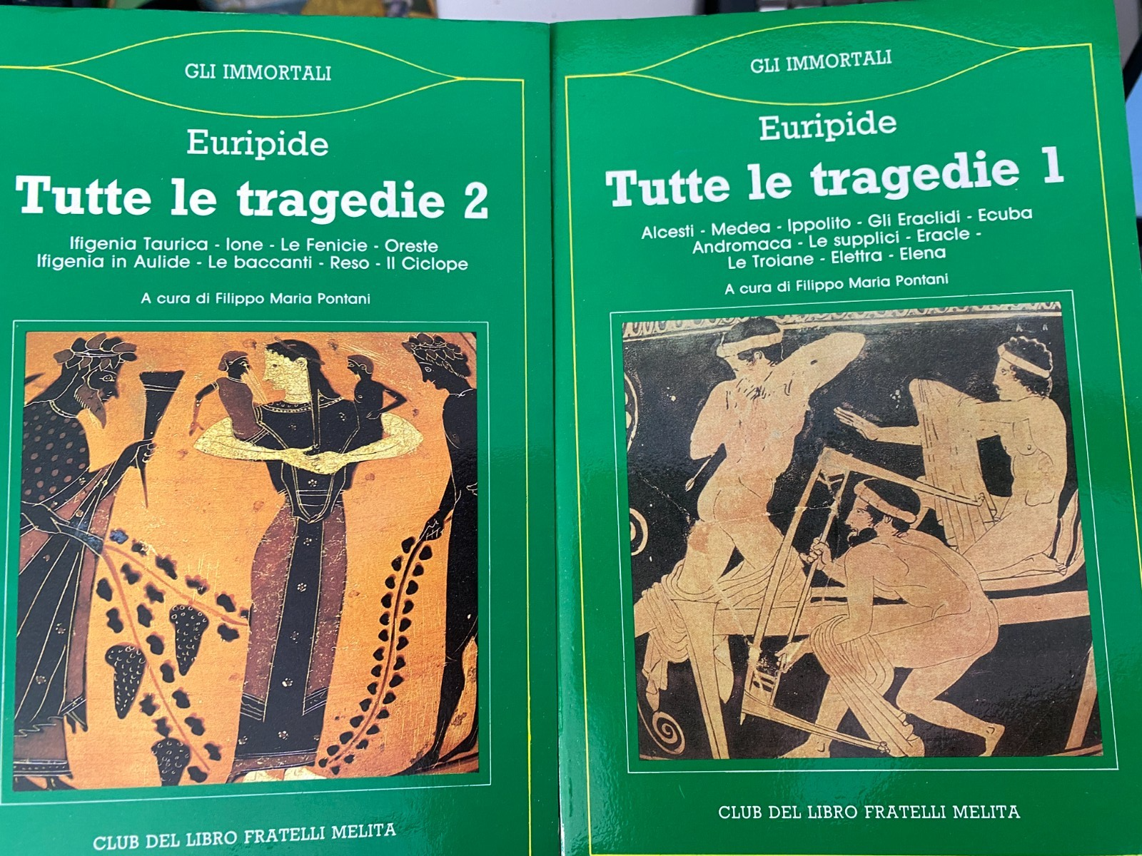 Tutte le tragedie. 2 voll. Euripide. Newton. 1988.