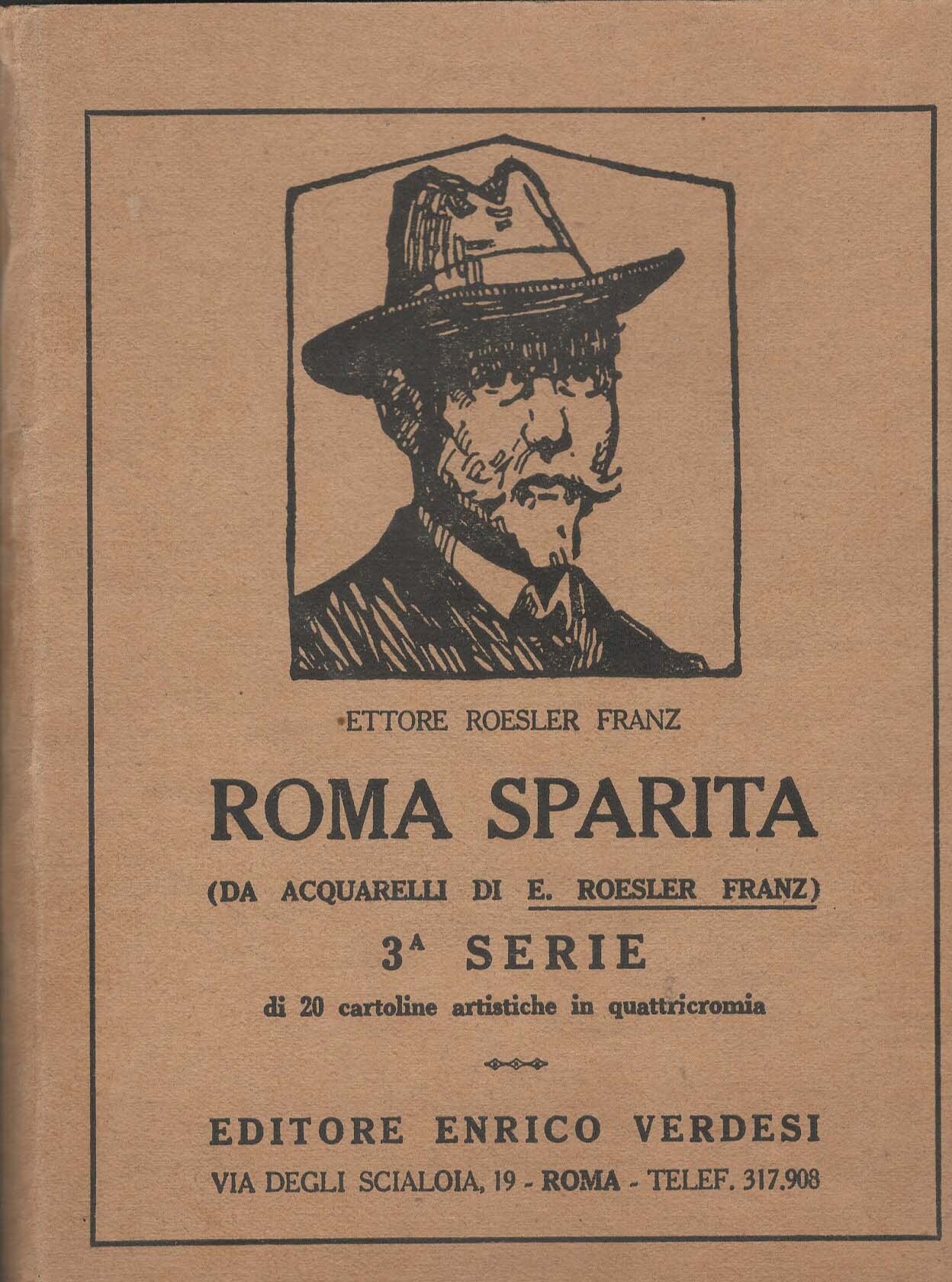 V1647 LIBRO ROMA SPARITA 1a SERIE DI ETTORE ROESLER FRANZ …