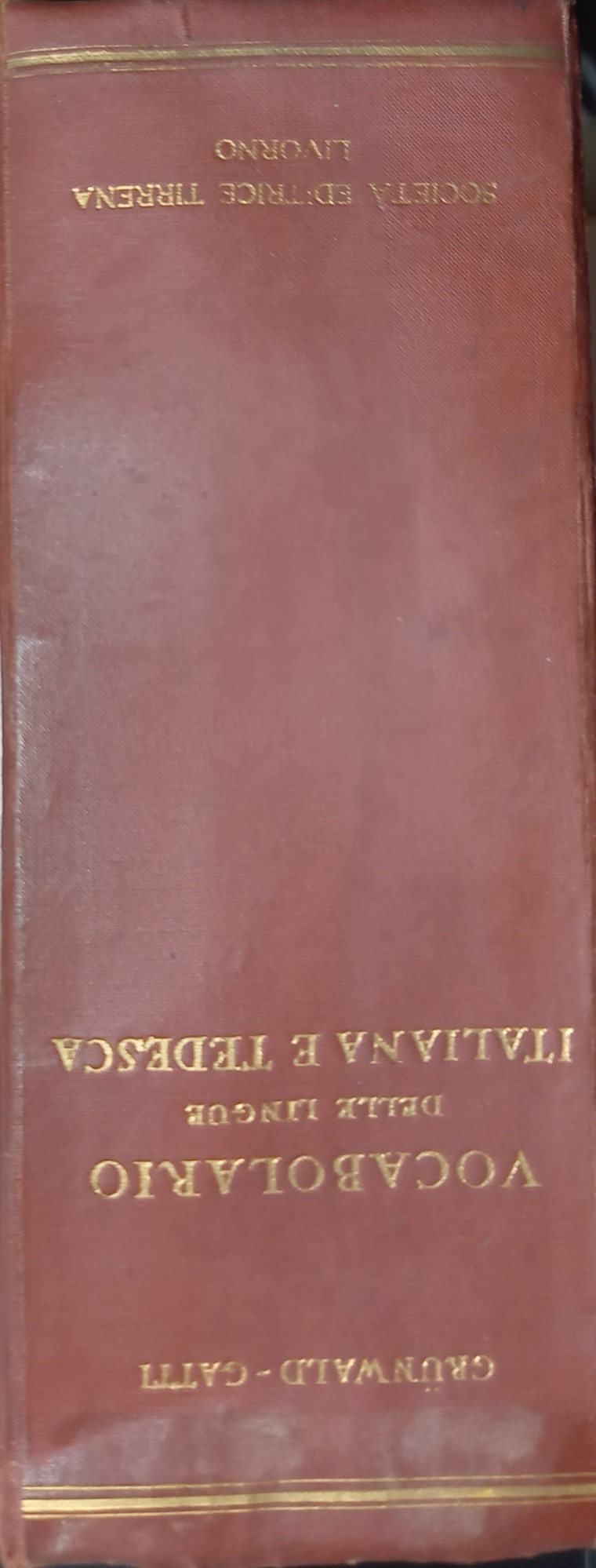 VOCABOLARIO DELLE LINGUE ITALIANA E TEDESCA GRUNWALD GATTI