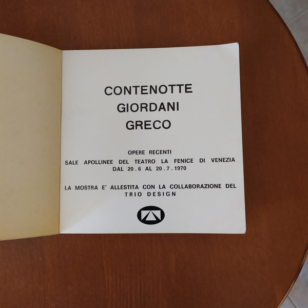 Contenotte - Giordani - Greco Opere recenti