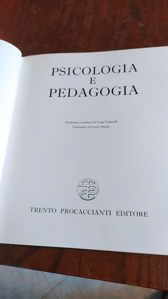 Psicologia e pedagogia