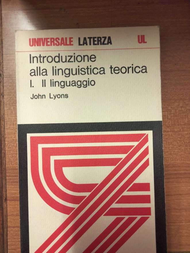 Introduzione alla linguistica teorica. Il linguaggio.