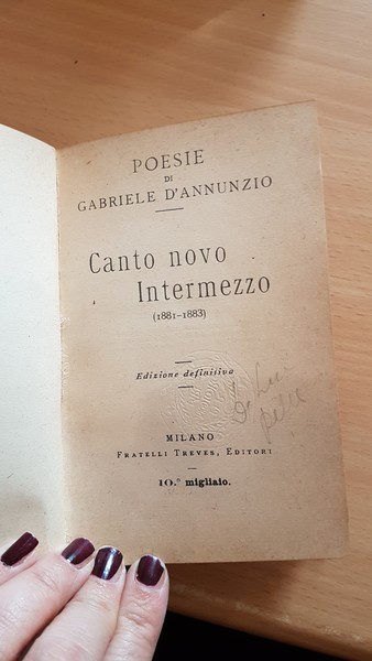 Canto novo intermezzo 1881-1883