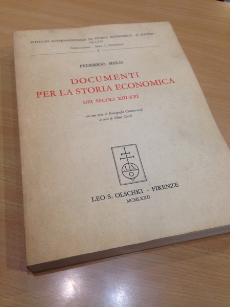 documenti per la storia economica dei secoli XIII-XVI