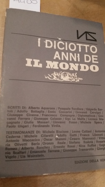 i diciotto anni de il mondo