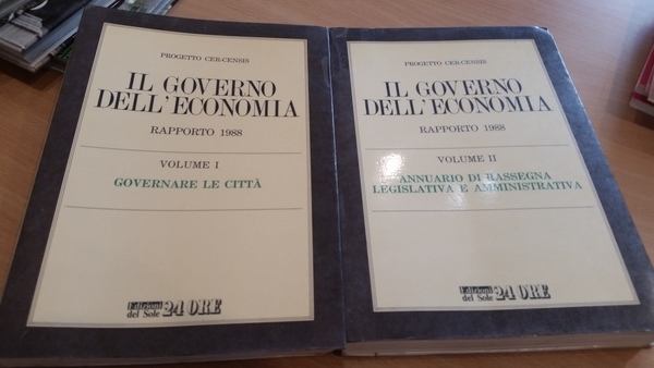 il governo dell'economia 2 voll