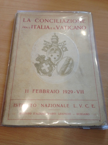 la conciliazione fra l'italia e il vaticano