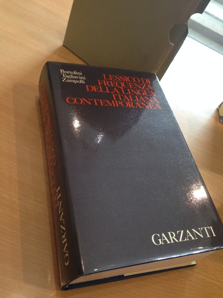 lessico di frequenza della lingua italiana contemporanea