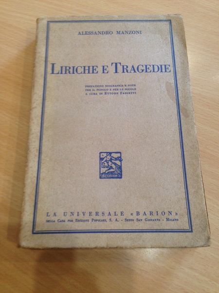 liriche e tragedie