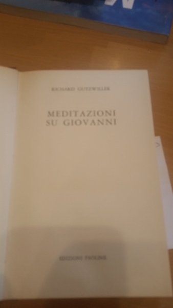 meditazioni su giovanni