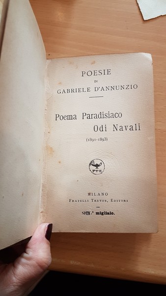 Poema Paradisiaco- Odi navali 1891-1893